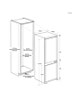 Haier HBW7518CTK Built In 70/30 Fridge Freezer