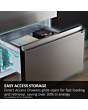 Haier HTW5618EWMG 60/40 Silver Fridge Freezer