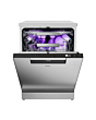 Haier XF 6B2M3BX-80 Silver Dishwasher 16 Settings