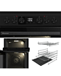 Hisense HDCEC5C10B Double Oven Electric Cooker 50cm Black