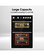 Hisense HDE3211BBUK Double Oven Cooker 60cm Ceramic Hob