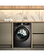 Hisense WF3S1043BB3 10.5kg 1400 Spin Steam Wash Black