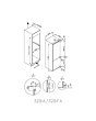 Hoover HOBBML18EK Built-in 54cm Fridge Freezer White