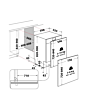Hotpoint H8IB15M4TS Integrated Dishwasher 15 Place Settings