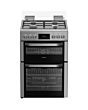 Hotpoint HDG6GDCX 60cm Double Oven Gas Cooker Stainless Steel