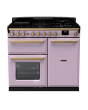 Rangemaster ESDL100DFP/AB Estel Deluxe 100 Dual Fuel Range Cooker with Antique Brass Trim