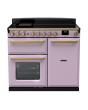 Rangemaster ESDL100EIP/AB Estel Deluxe 100 Induction Range Cooker with Antique Brass Trim