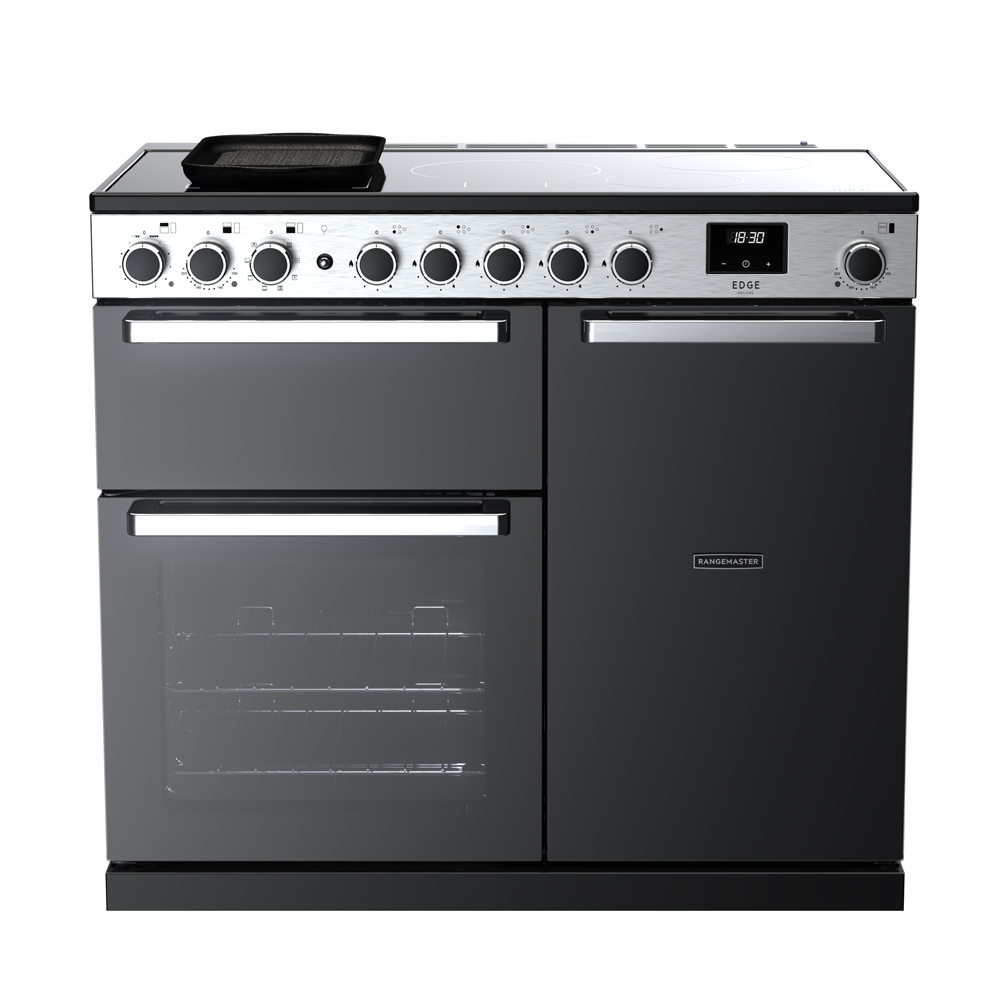 Induction Rangemaster 100 Bywaters | Rangemaster EDDL100EIGBLK/CM1 Edge Deluxe 100 Induction ...