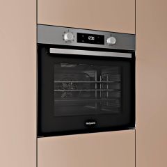 Hotpoint HOEU25CZXUK 59.5cm Built In Electric Single Oven - Stainless Steel