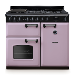 Rangemaster CLDL100DFP/CM Classic Deluxe 100 Dual Fuel Range Cooker With Chrome Trim 