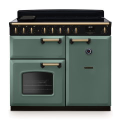 Rangemaster CLDL100EIP/AB Classic Deluxe 100 Induction Range Cooker With Antique Brass Trim