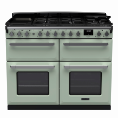 Rangemaster ESDLB110DFP/CM Estel Deluxe BC 110 Dual Fuel Range Cooker with Chrome Trim