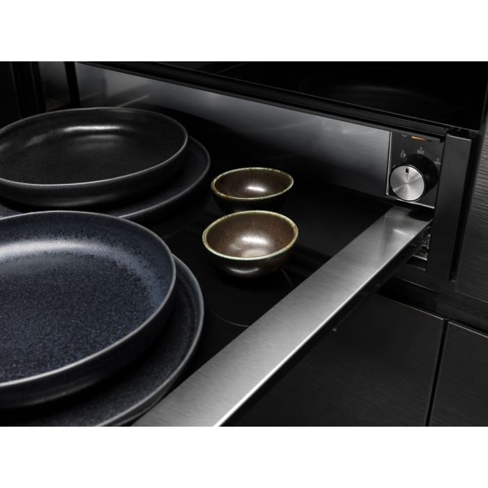 AEG KDE911424B 14cm Warming Drawer - Black Glass