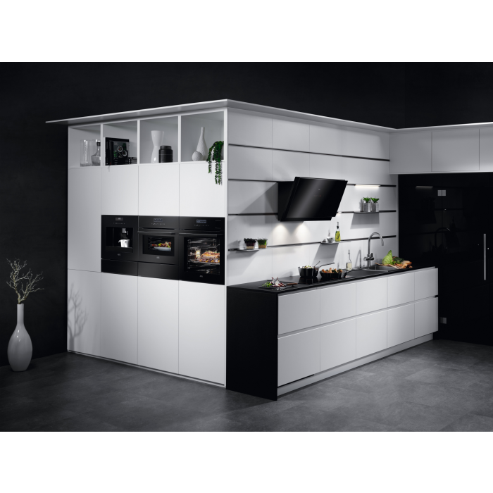 AEG KDE911424B 14cm Warming Drawer - Black Glass