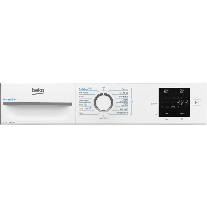 Beko BM3WT3941W 9kg 1400 Spin Washing Machine - White