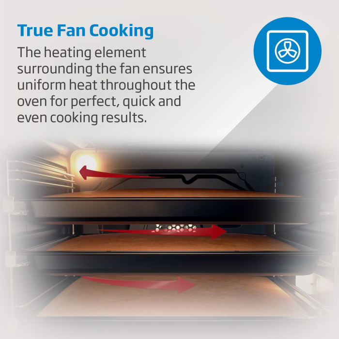 Beko CDFY22309X 60cm Built In High Specification RecycledNet Double Oven - Stainless Steel