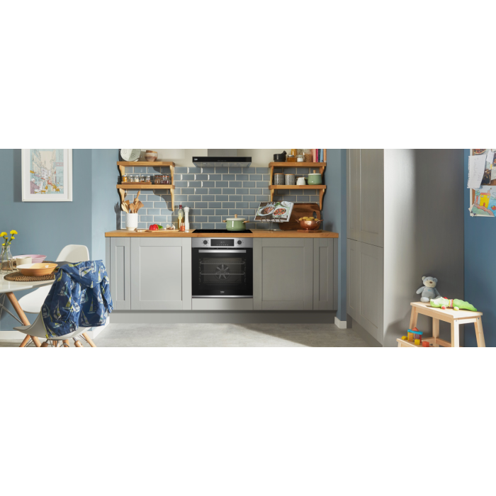 Beko CIMY91X AeroPerfect CIMY91X 60cm Built In Single Multi - function Oven - Stainless Steel