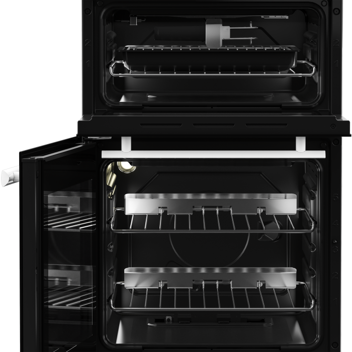 Beko EDG507W 50cm Twin Cavity Gas Cooker with Gas Hob - White