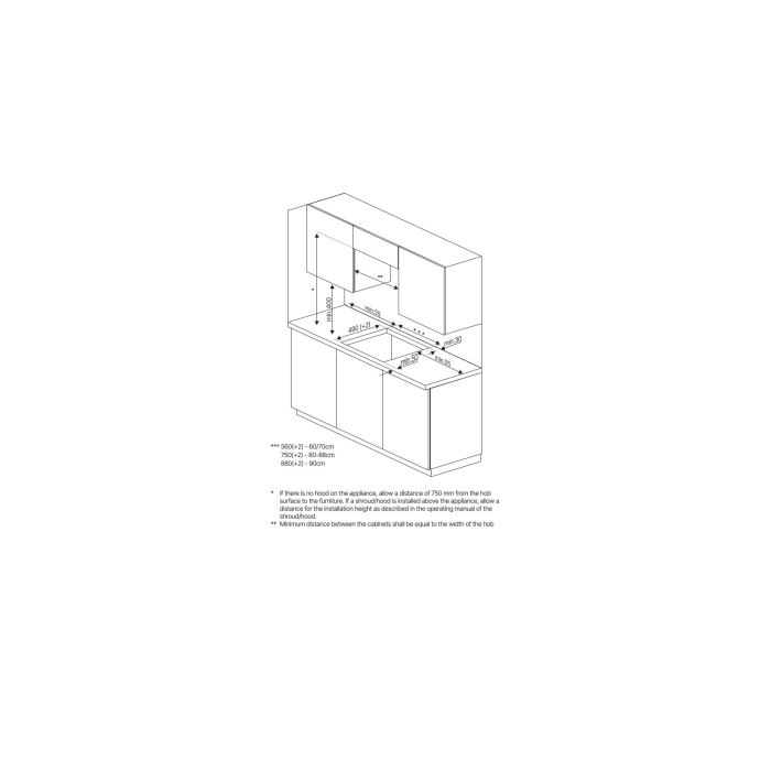 Blomberg MIN54308N 58cm Electric Induction Technology Hob - Black