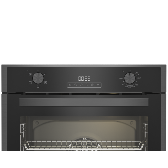 Blomberg ROEN9202DX 59.4cm Built In Electric Single Oven - Dark Steel