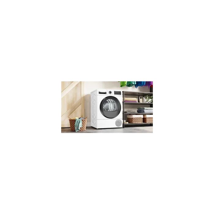 Bosch, Series 6 WQG24502GB 9kg Heat Pump Tumble Dryer - White