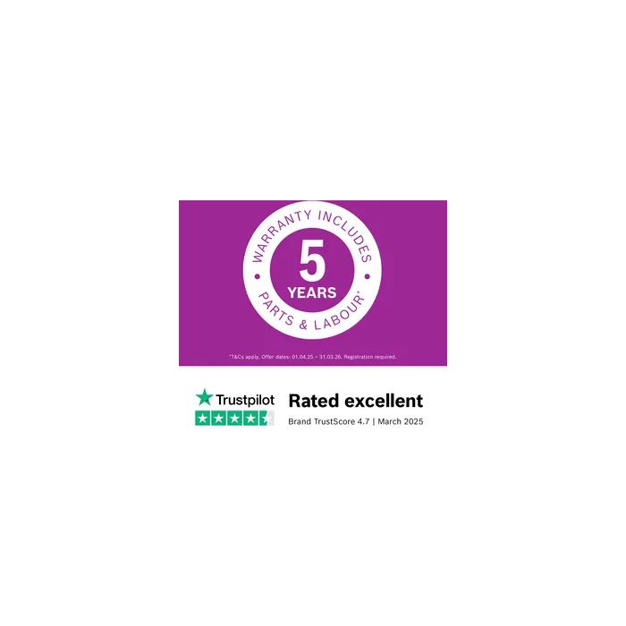 Bosch, Series 6 WQG24502GB 9kg Heat Pump Tumble Dryer - White