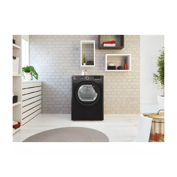 Hoover HLE C9DGB HLEC9DGB-80 9kg Tumble Dryer - Black