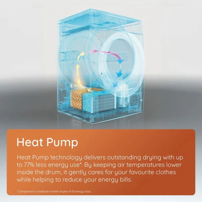 Hotpoint CHD93MWWSUK 9kg Heat Pump Tumble Dryer - White