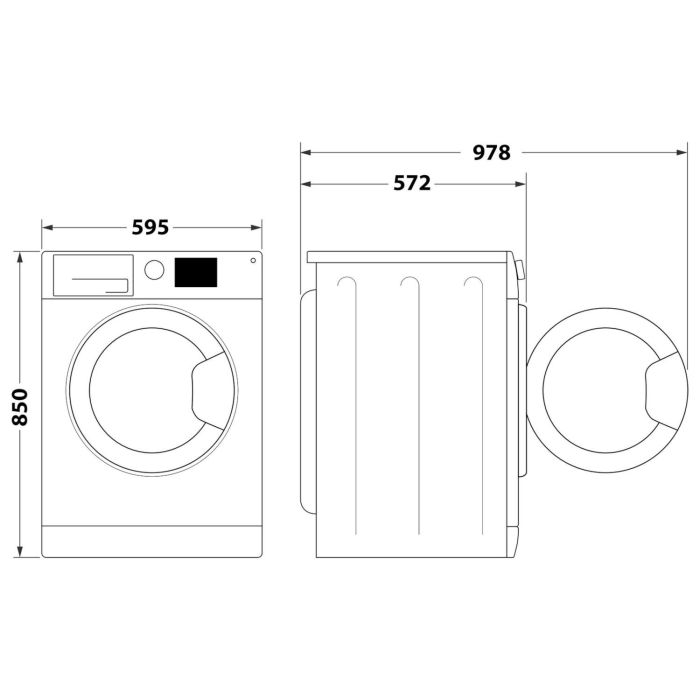 Hotpoint NSWE7469WSUK 7kg 1400 Spin Washing Machine - White