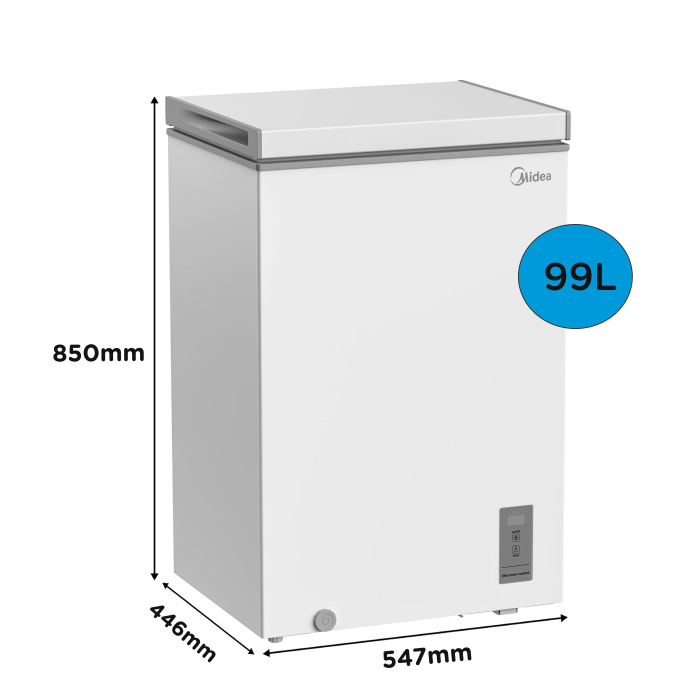 Midea MDRC154FZE01 99L Chest Freezer with LED Control