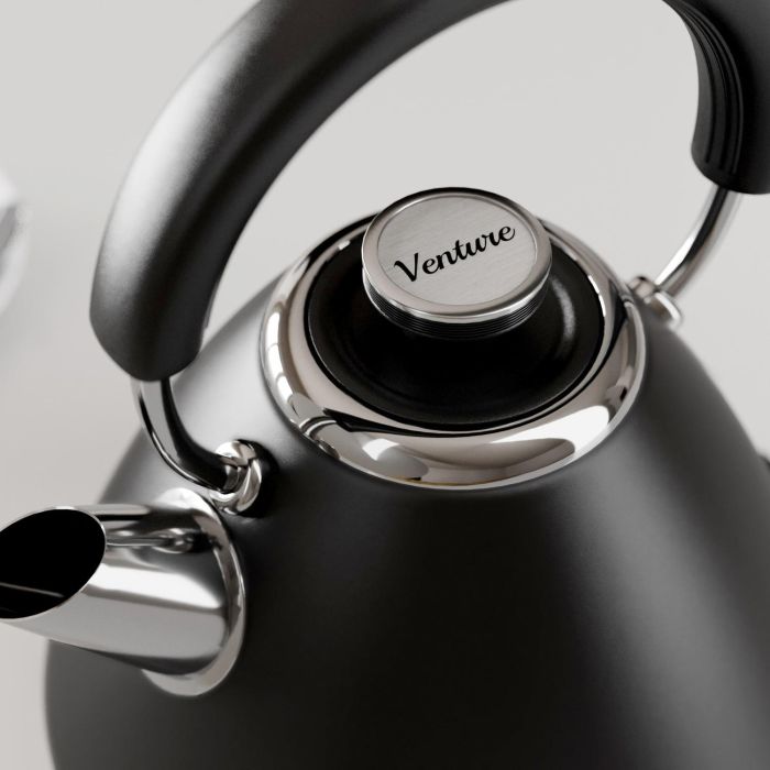 Morphy Richards 100131 1.5 Litres Venture Pyramid Rapid Boil Kettle - Black