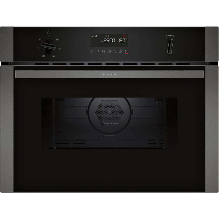 Neff 44L Built-In Microwave Oven in Graphite Grey with Hotair Technology
