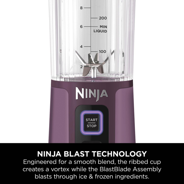 Ninja BC151UKPR Cordless Portable Blender with USB-C