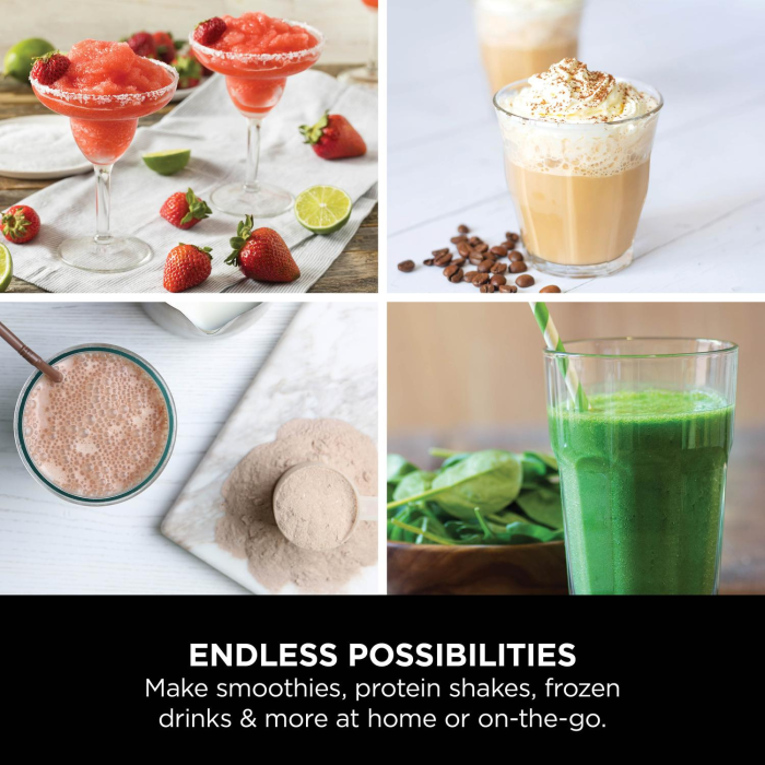 Ninja BC151UKPR Cordless Portable Blender with USB-C
