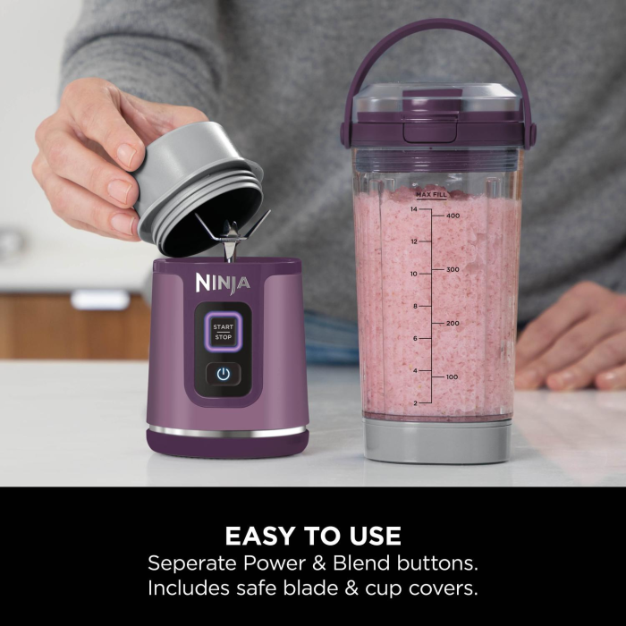 Ninja BC151UKPR Cordless Portable Blender with USB-C