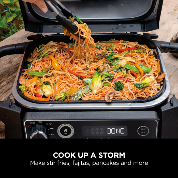 Ninja XSKGRIDPLTEUK Woodfire Electric BBQ Flat Plate - Black