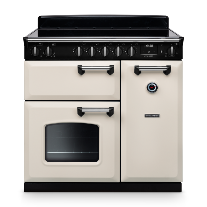 Rangemaster CL90EIP/CM1 Classic 90 Induction Range Cooker with Chrome Trim
