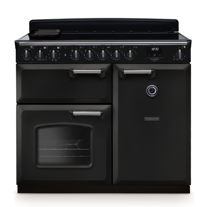 Rangemaster CLDL100EIP/CM Classic Deluxe 100 Induction Range Cooker With Chrome Trim