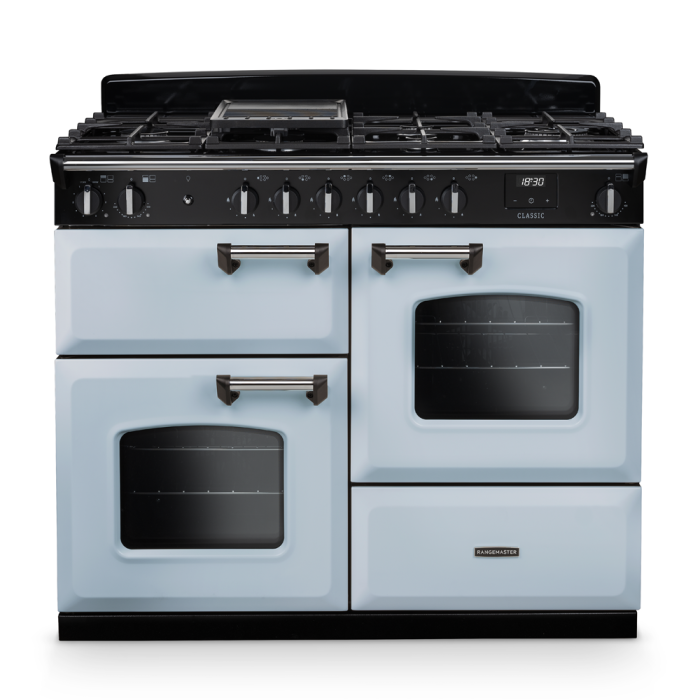 Rangemaster CLO110DFP/CM1 Classic 110 Dual Fuel Range Cooker with Chrome Trim