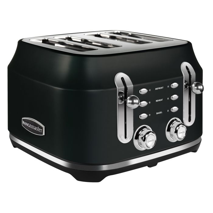 Rangemaster RMCL4S201BK 4 Slice Toaster - Matte Black