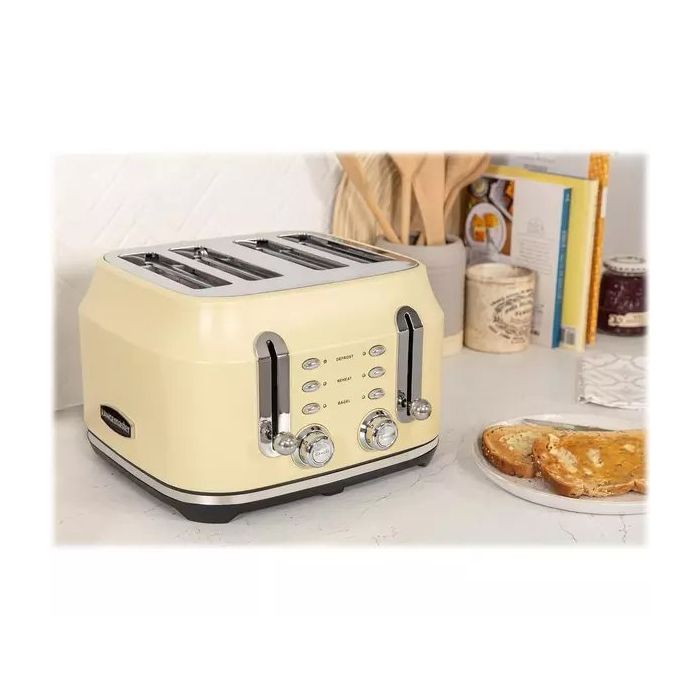 Rangemaster RMCL4S201CM 4 Slice Toaster - Matte Cream