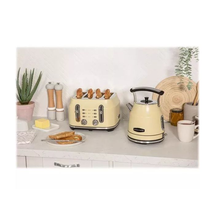 Rangemaster RMCL4S201CM 4 Slice Toaster - Matte Cream
