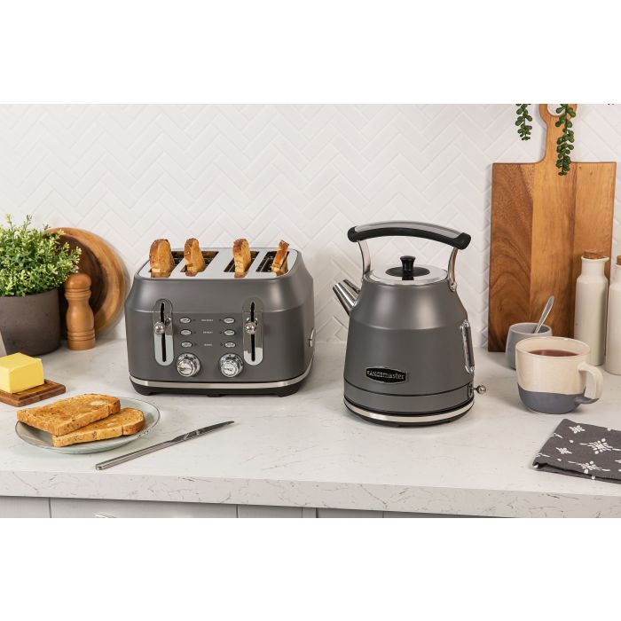 Rangemaster RMCL4S201GY 4 Slice Toaster - Matte Slate Grey