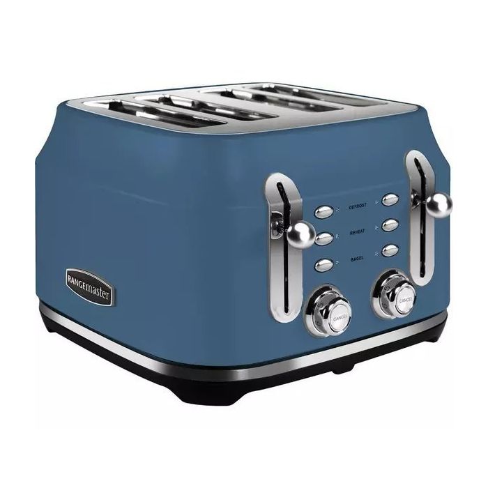 Rangemaster RMCL4S201SB 4 Slice Toaster - Stone Blue