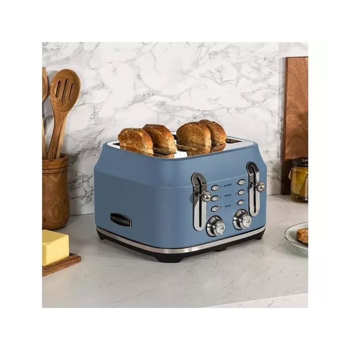 Rangemaster RMCL4S201SB 4 Slice Toaster - Stone Blue