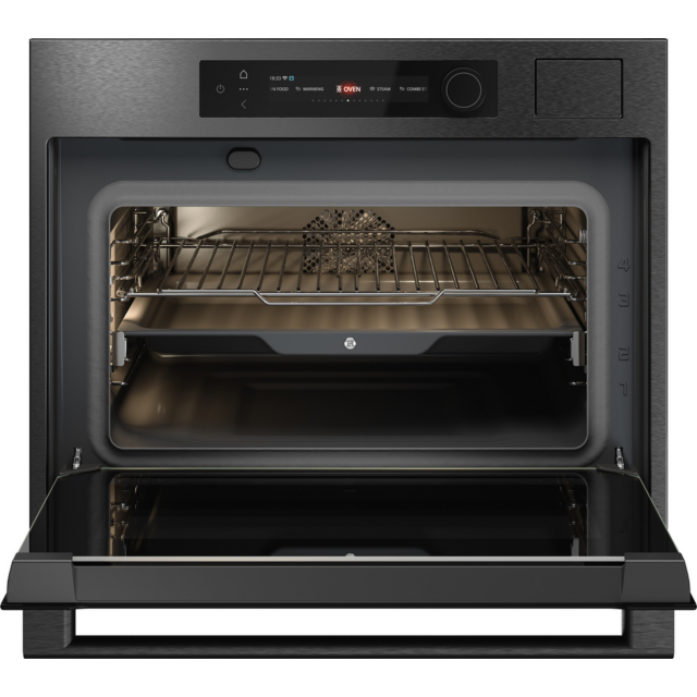 ASKO OCS64BSH 45cm Compact Oven with Steam Black Steel