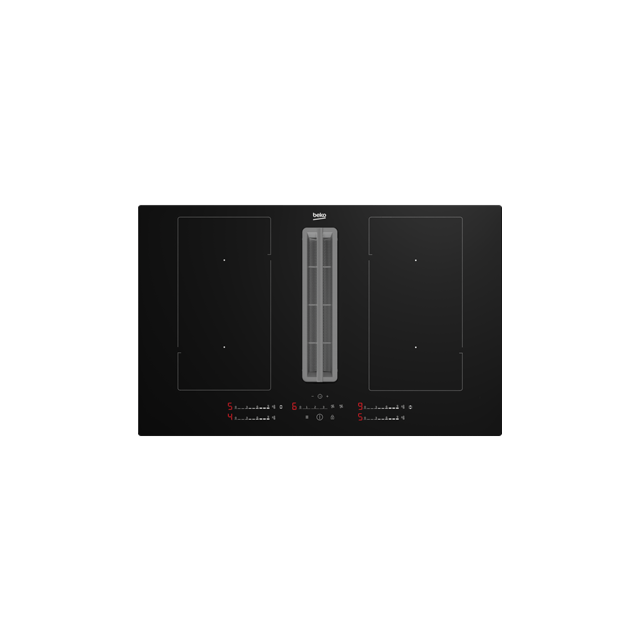 Beko HIXI84700UP 82cm Black Hob Extractor with Slider Control