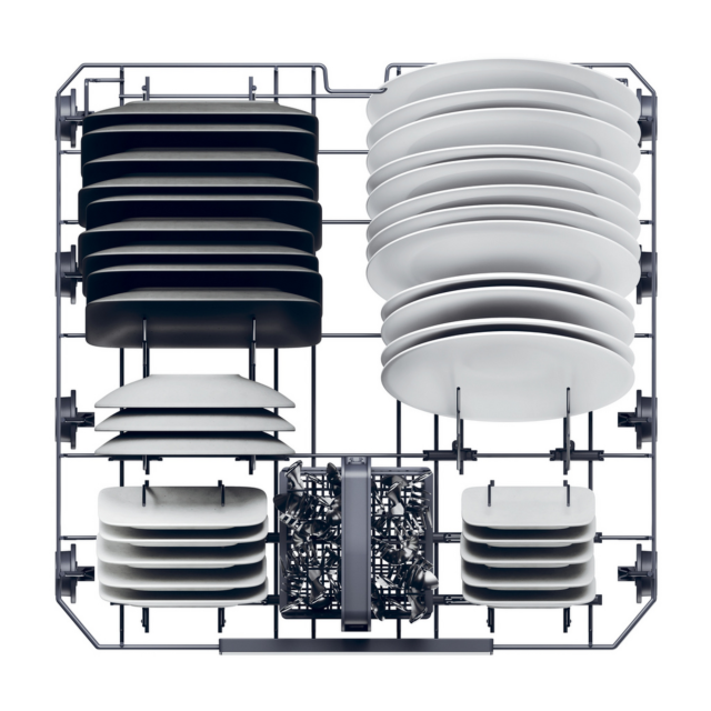 Haier XF 5C7M0W-80 White Dishwasher 15 Place Settings