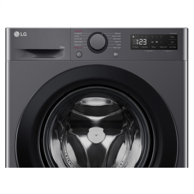LG F4Y510GBLN1 10kg Washing Machine with Steam Tech
