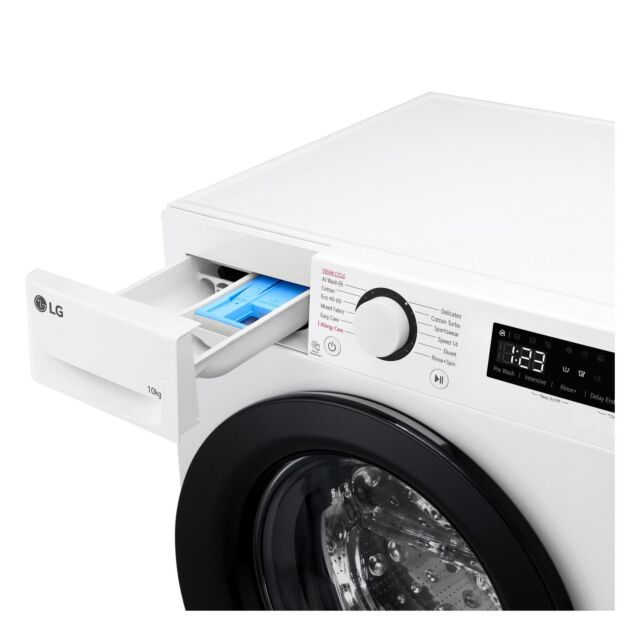 LG F4Y510WBLN 10kg 1400 Spin Washing Machine - White